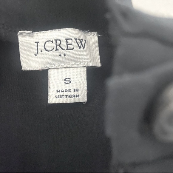 J.Crew Women’ Mock Neck Body Suit Button Shoulder Size Small Color Black - Picture 4 of 7